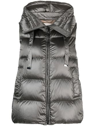 Max Mara hooded padded gilet - Grey