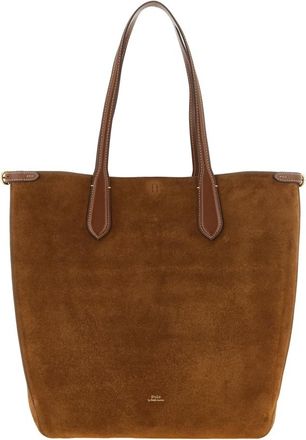 Polo Ralph Lauren Bellport Schoudertas - Dames - Tassen - Bruin - Maat: ONE Size Zijde