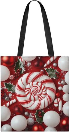 Generic Christmas Candy Tote Bag for Women Men Shoulder Bags Purses Pouch Handbags