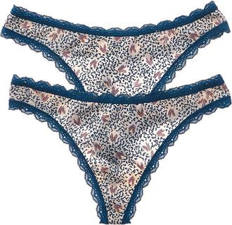 Wacoal b.temptd by Wacoal 2pk Inspired Eyelet Thong