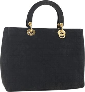 Dior Pre-owned Handbags, female, Black, Size: ONE SIZE Pre-owned Nylon Hand Bag