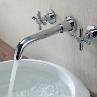 OEM Grifo Mezclador De Lat&oacute;n Para Lavabo Y Tuber&iacute;as De Pared