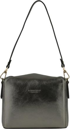 Pourchet Cassetta Vernis Schoudertas - Dames - Schoudertassen - Grijs - ONE Size - Leer - Tassen