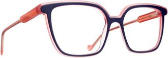Blush Dual-Tone Square Frame Acetate Sunglasses