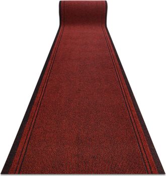 RugsX Rugsx - Felpudo Alfombra De Pasillo Con Refuerzo De Goma M&aacute;laga Rojo 3066 100 Cm Red 100x1000 Cm