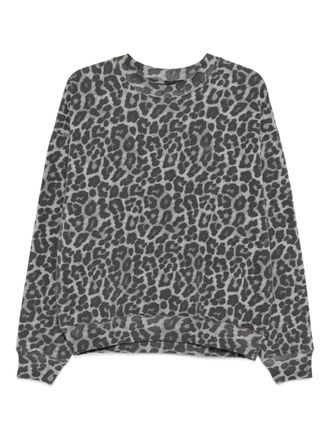 Anine Bing leopard-print sweatshirt - Grey