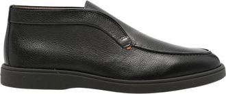 Santoni Detroit Loafer - Heren - Enkellaarsjes - Grijs - 43 EU - Leer - Schoenen