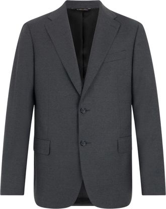 Brooks Brothers Jassen, Heren, Grijs, M, Wol, Performance Twill Virgin Wool Blazer