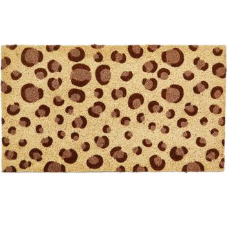 Tag Leopard Print Non-Slip Coir Mat Multi Coir Everyday in Multicolored at Nordstrom, Size Medium