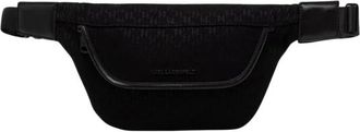 Karl Lagerfeld K/Monogram Riemtas - Heren - Heuptassen - Zwart - ONE Size - Polyester - Tassen