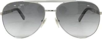 Louis Vuitton Pre-owned Accessories, male, Gray, Size: ONE SIZE Pre-owned Attitude Pilot Metal Sunglasses
