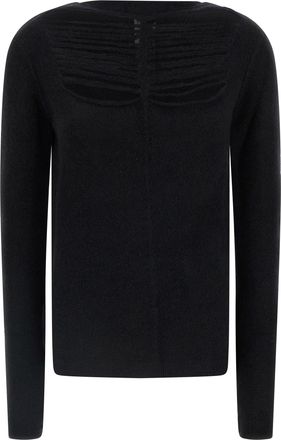 Rick Owens Ls Top Maglioni Nero-Donna