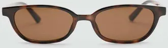 Mango Occhiali da sole montatura acetato cioccolato - Donna - Taglia unica - MANGO