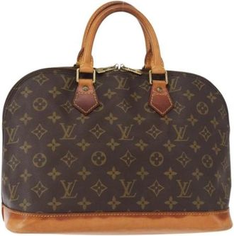 Louis Vuitton Pre-owned Vintage Canvas Handtas - Dames - Vintage Handtas - Bruin - ONE Size - Vintage