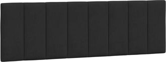 vidaXL Cabecero De Cama Acolchado Terciopelo Negro 160 Cm Vidaxl