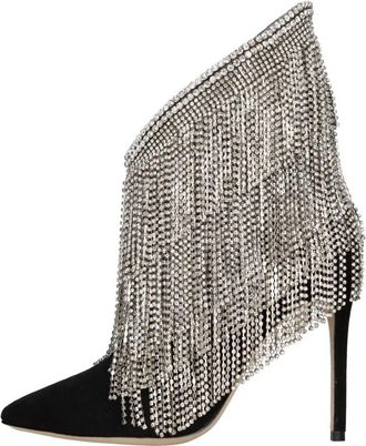 Sophia Webster Xena Enkellaars - Dames - Laarzen met Hak - Zwart - 36 EU - Leer - Schoenen