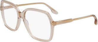 Victoria Beckham VB2650250 Square Acetate Frame Eyeglasses - Beige