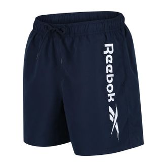 Reebok Badeshorts REEBOK Yestin, Herren, Gr. XL (7), N-Gr, blau (vector navy), Microfaser, Obermaterial: 100% Polyester, bedruckt, unifarben, Badehosen Bades