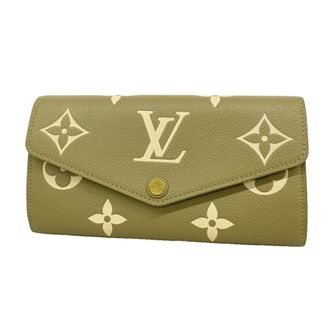 Louis Vuitton Beige Long Wallet (Bi-Fold) (Pre-Owned)