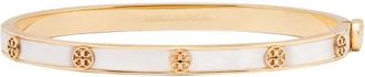 Tory Burch Pulsera Fina con Cierre de Icono de N&aacute;car - Accessories - Mujer - Blanco - S