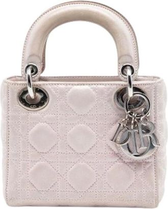 Dior Pre-owned Mini Lady Dior - Dames - Vintage Handtas - Roze - ONE Size - Leer - Vintage