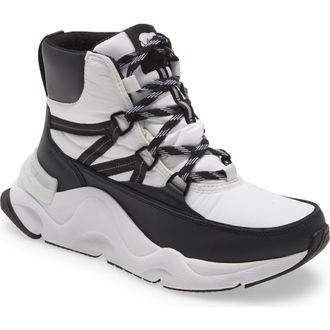 Sorel Kinetic Rnegd Sport Insulated Waterproof Boot in White Black at Nordstrom, Size 9.5