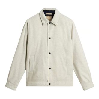 Woolrich Jassen, Heren, Wit, XL, Wol, Keating Shirt Jacket