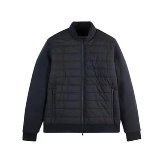 Fay Winter Jackets, male, Blue, Size: 2XL Giubbino Felpa + Trapunta U807