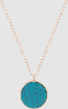 Ginette NY Sautoir Ever Disc Jumbo Turquoise Or Rose
