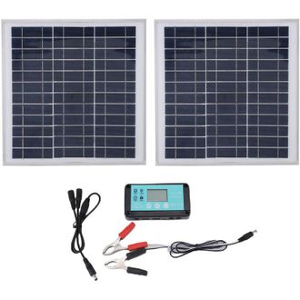 OEM Kit De Cargador Y Controlador Con Marco De Aluminio Para Panel Solar De 200 W Para Autocaravanas Y Caravanas -crezuo