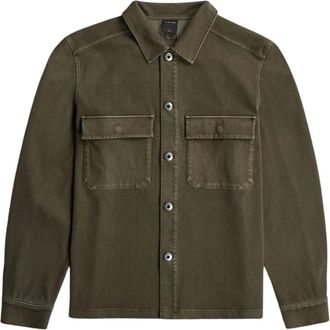 G-Star Washed HB Overshirt - Heren - Casual Overhemden - Groen - L - Katoen - Overhemden