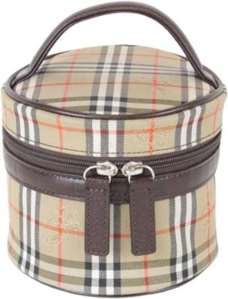 Burberry Pre-owned Mini Bags, female, Beige, Size: ONE SIZE Pre-owned Pouch