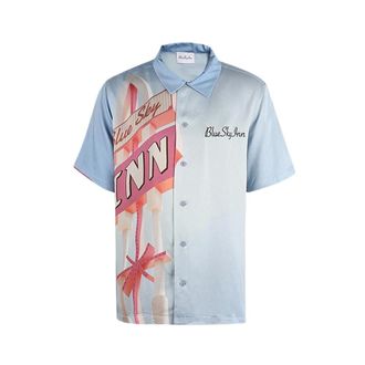 Blue Sky Inn Short Sleeve Shirts, male, Multicolor, Size: M Chemise
