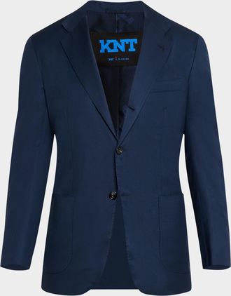 Kiton Mens Wool Single-Breasted Sport Coat