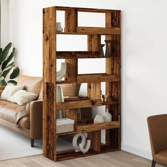 Berkfield Home Room Divider Old Wood 100x33x187.5 cm Engineered Wood in Brown
