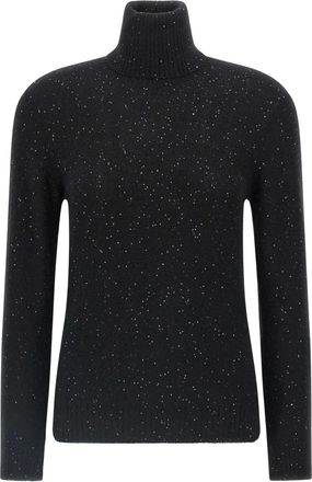 Fabiana Filippi sequin turtleneck sweater - Black