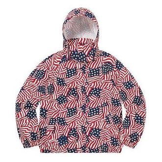 SUPREME Raglan Court Jacket Red White Black SUP-SS20-551