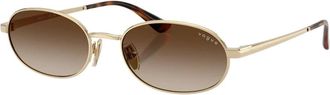 Vogue Eyewear Ovale Zonnebril - unisex - Zonnebrillen - Geel - 54 MM - Accessoires
