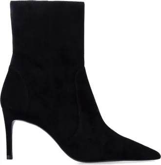 Stuart Weitzman Black Pointed Toe Boots