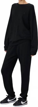 &Eacute;terne Womens Overzied Crewneck Sweatshirt In Black