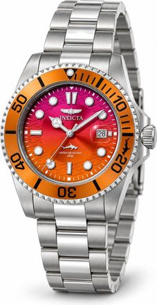 Invicta Pro Diver 50898 Herenhorloge - Quartz Uurwerk - Roestvrij Staal met Oranje Wijzerplaat - 42 mm