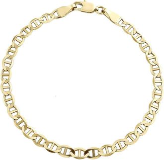 Queen Jewels Mens 14K Gold Mariner Chain Bracelet at Nordstrom Rack, Size 8