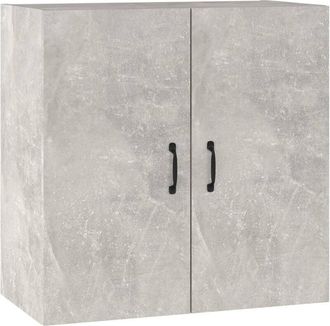 vidaXL Armario de pared madera contrachapada gris hormigón 60x31x60 cm vidaXL