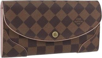Louis Vuitton Pre-owned Wallets, female, Brown, Size: ONE SIZE Pre-owned Vintage Damier Ebene Long Wallet