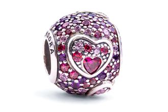 Pandora Asymmetric Hearts of Love Charm