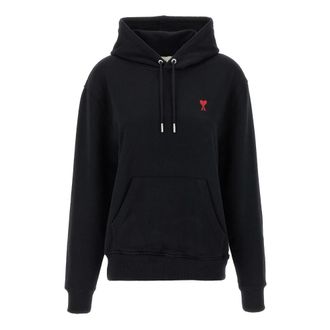 Ami Heren, Sweatshirts & Hoodies, Zwart, Maat: M Katoen