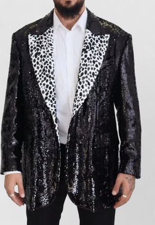Dolce & Gabbana silk sequin blazer