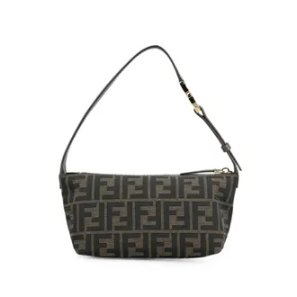 Fendi Vanity Pouch Small FF Zucca Jacquard Fabric Mini Bag