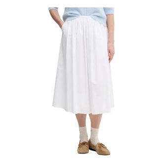 Oui Rokken, Dames, Wit, M, Katoen, Katoenen Midirok