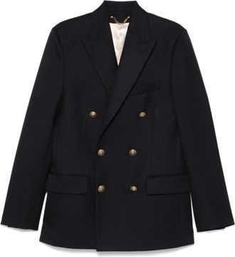 Golden Goose Dubbelrijige Blazer - Heren - Blazers - Blauw - XL - Wol - Jassen